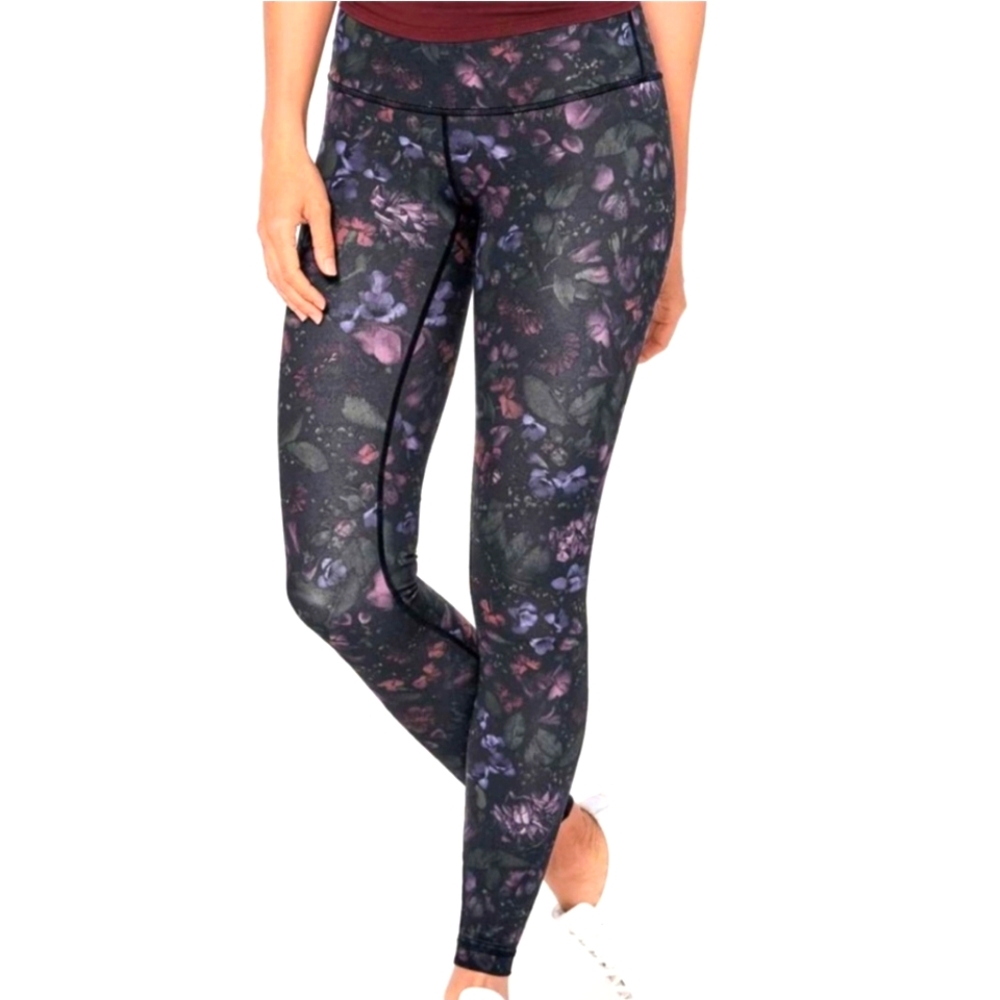 LULULEMON Wunder Under Low-Rise Tight ( Full-On Luxtreme 28")Frozen Flourish Mu